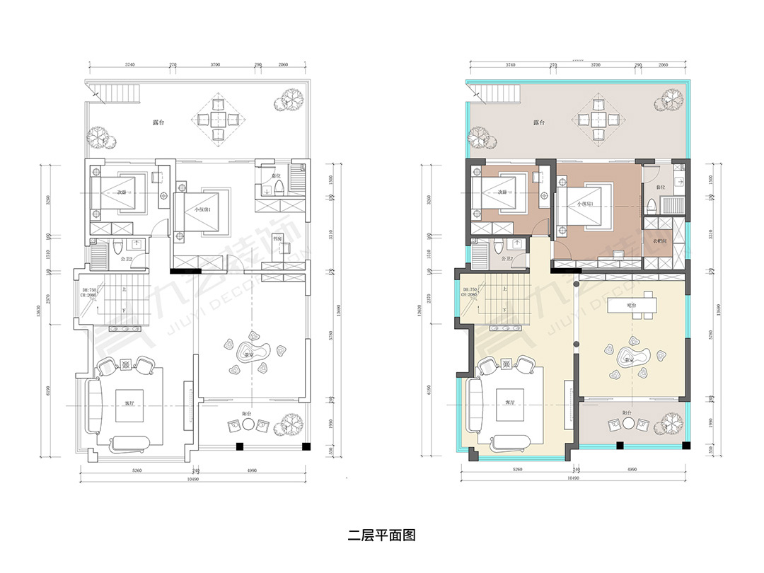 二层平面户型图