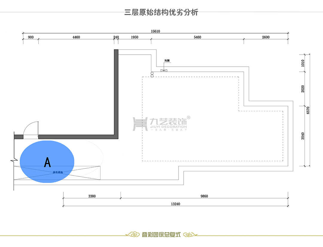 顶层平面布置及立面索引图