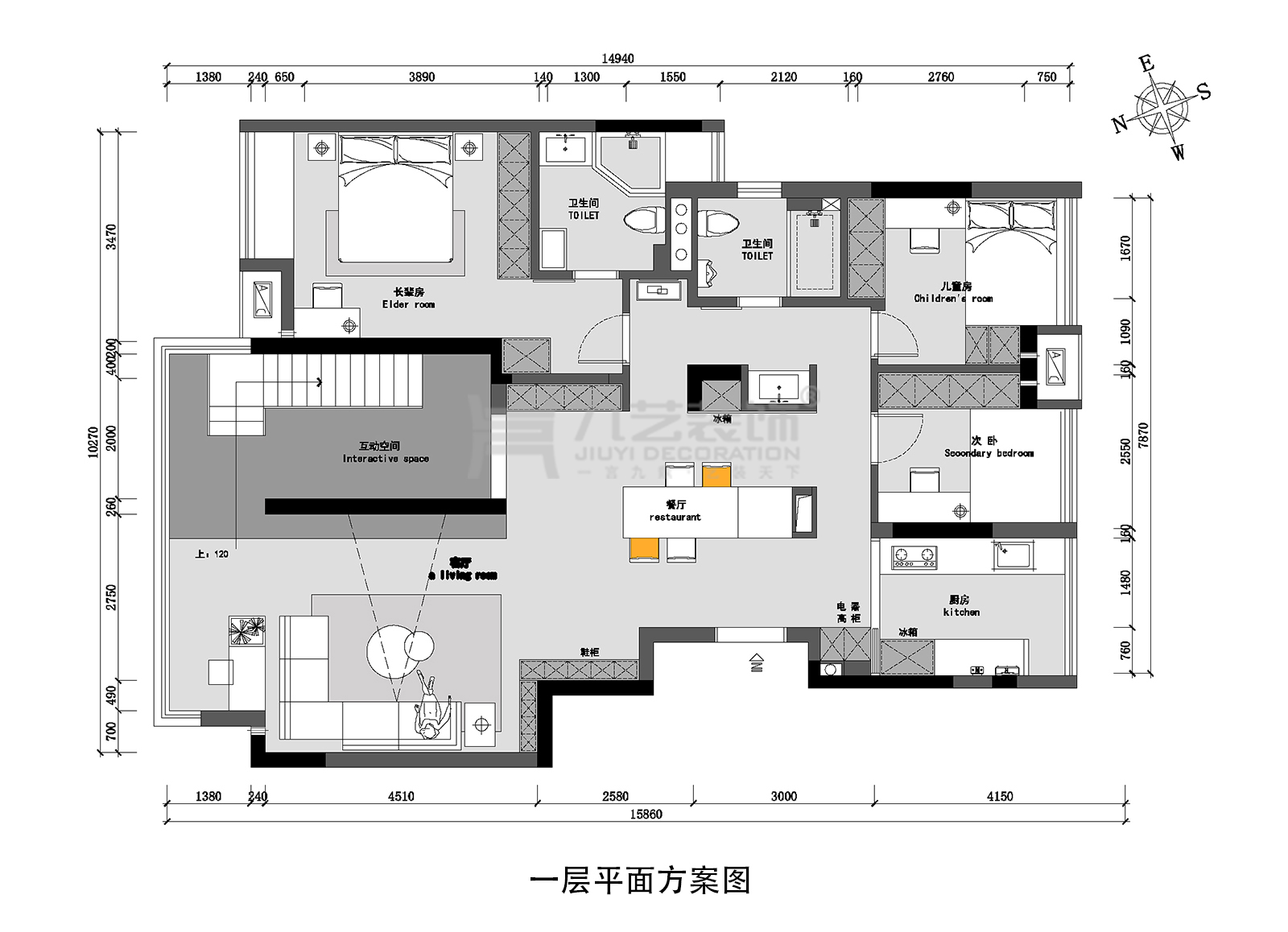 一层平面方案图