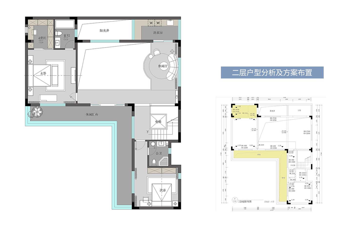 二楼方案户型图