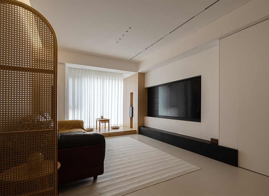 桐悦花园-《树沐》96㎡原木自然风，暖调质感里的通透