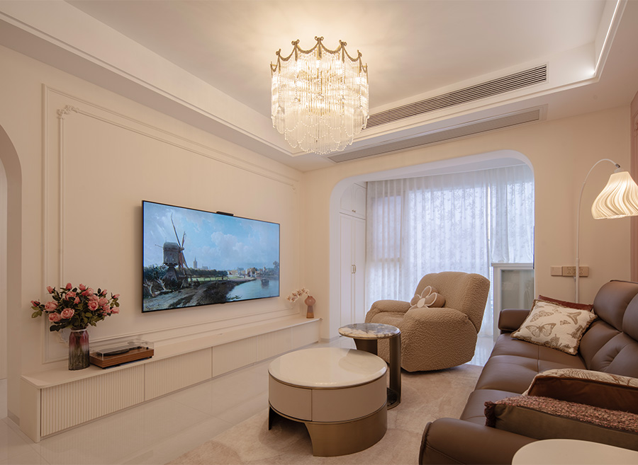 东海嘉园-98㎡异型户型改造设计，法式优雅，浪漫满屋