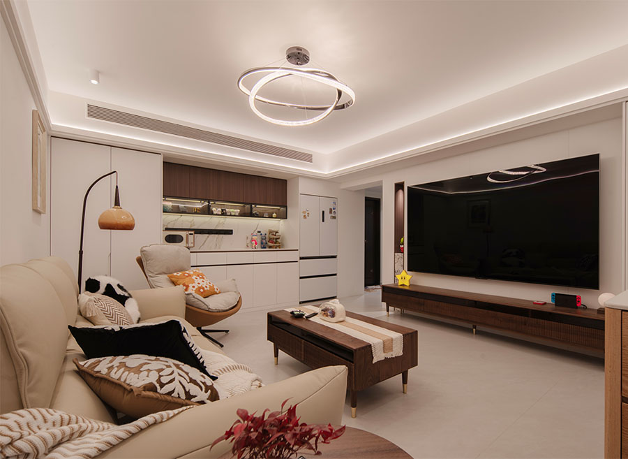 宝岗大厦-118㎡现代简约暖居设计