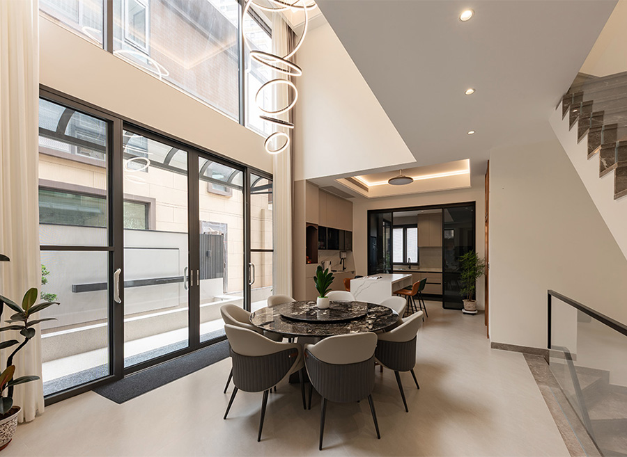 450㎡现代简约别墅，品质与温度的空间表达